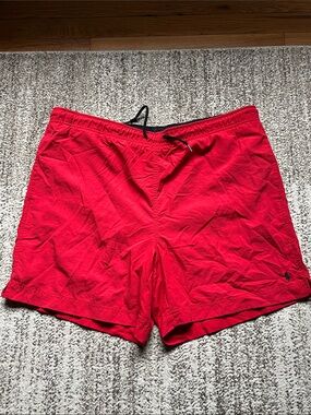 Polo by Ralph Lauren  Red Swim Shorts, man’s size medium